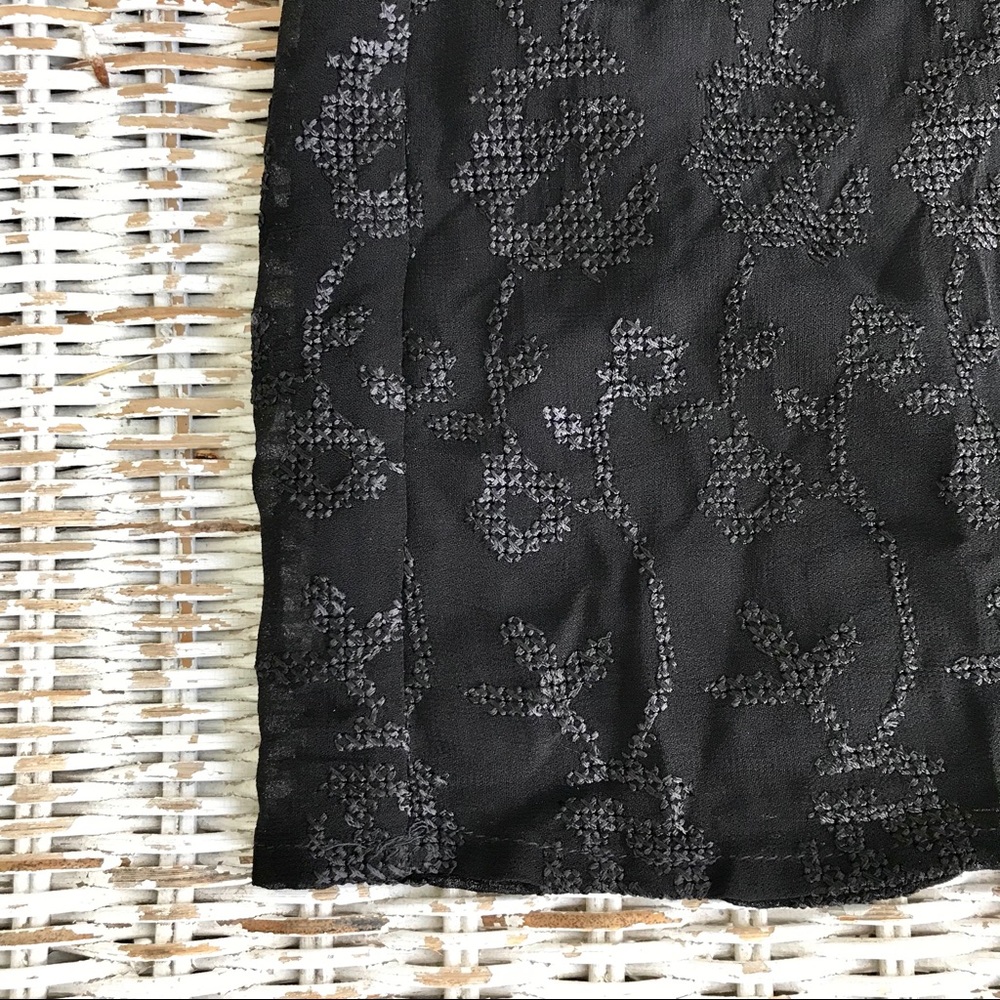 NWOT {Lucky Brand} Off-Shoulder Flowy Black Top • Size M - Picture 6 of 7